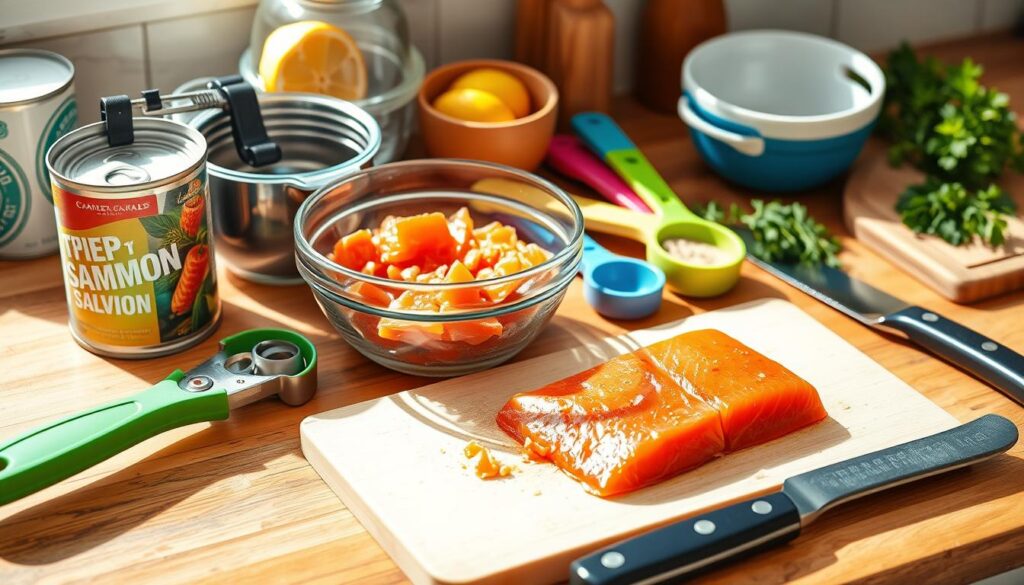 Kitchen Tools for Canned Salmon Preparation