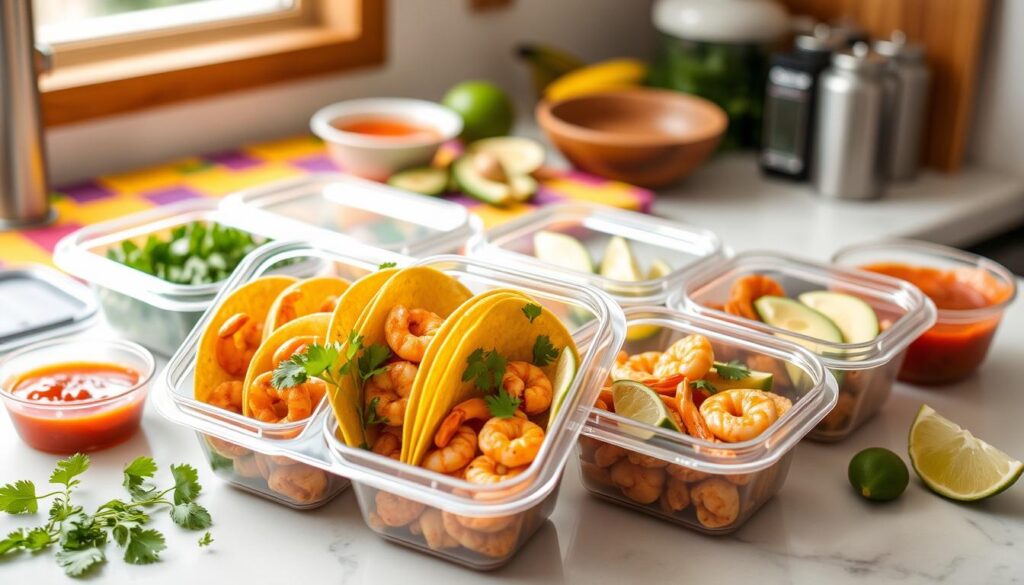 Storing Healthy Shrimp Tacos Leftovers