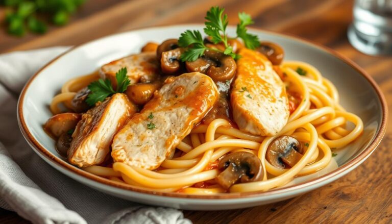 chicken marsala fettuccine​