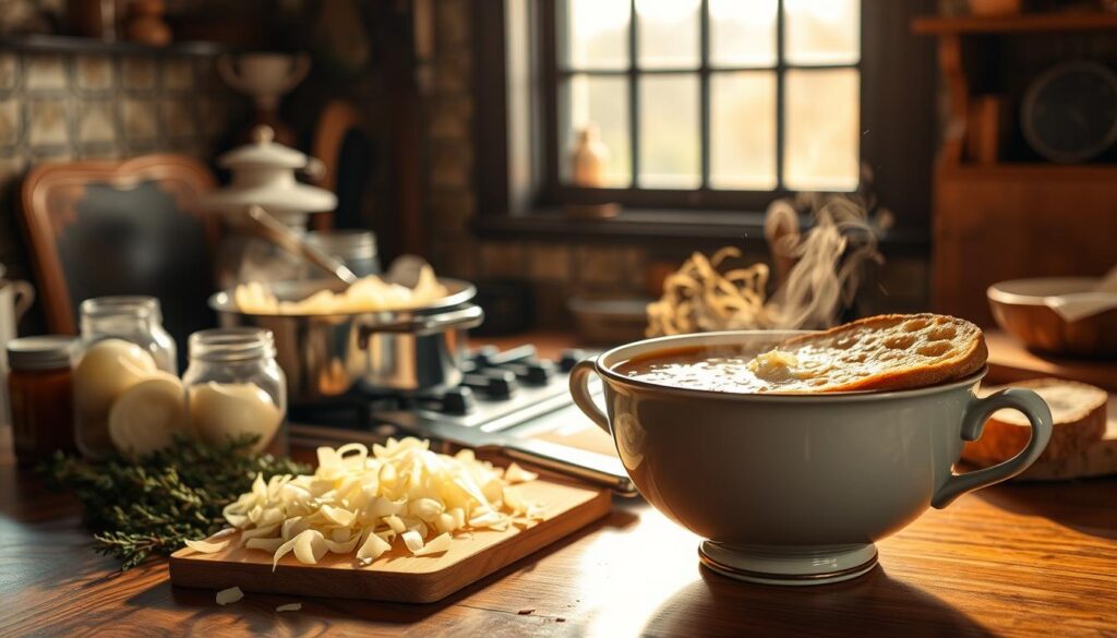 Classic French Onion Soup Preparation