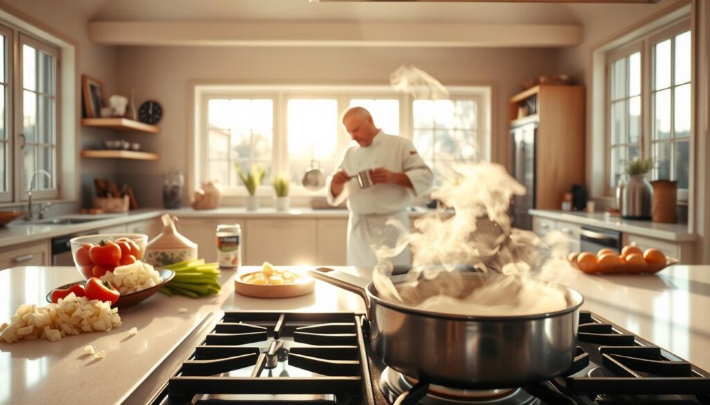 Manhattan Clam Chowder Cooking Process