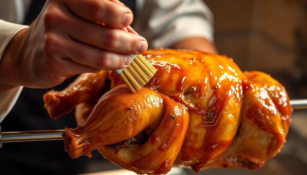 Rotisserie Chicken Basting Technique