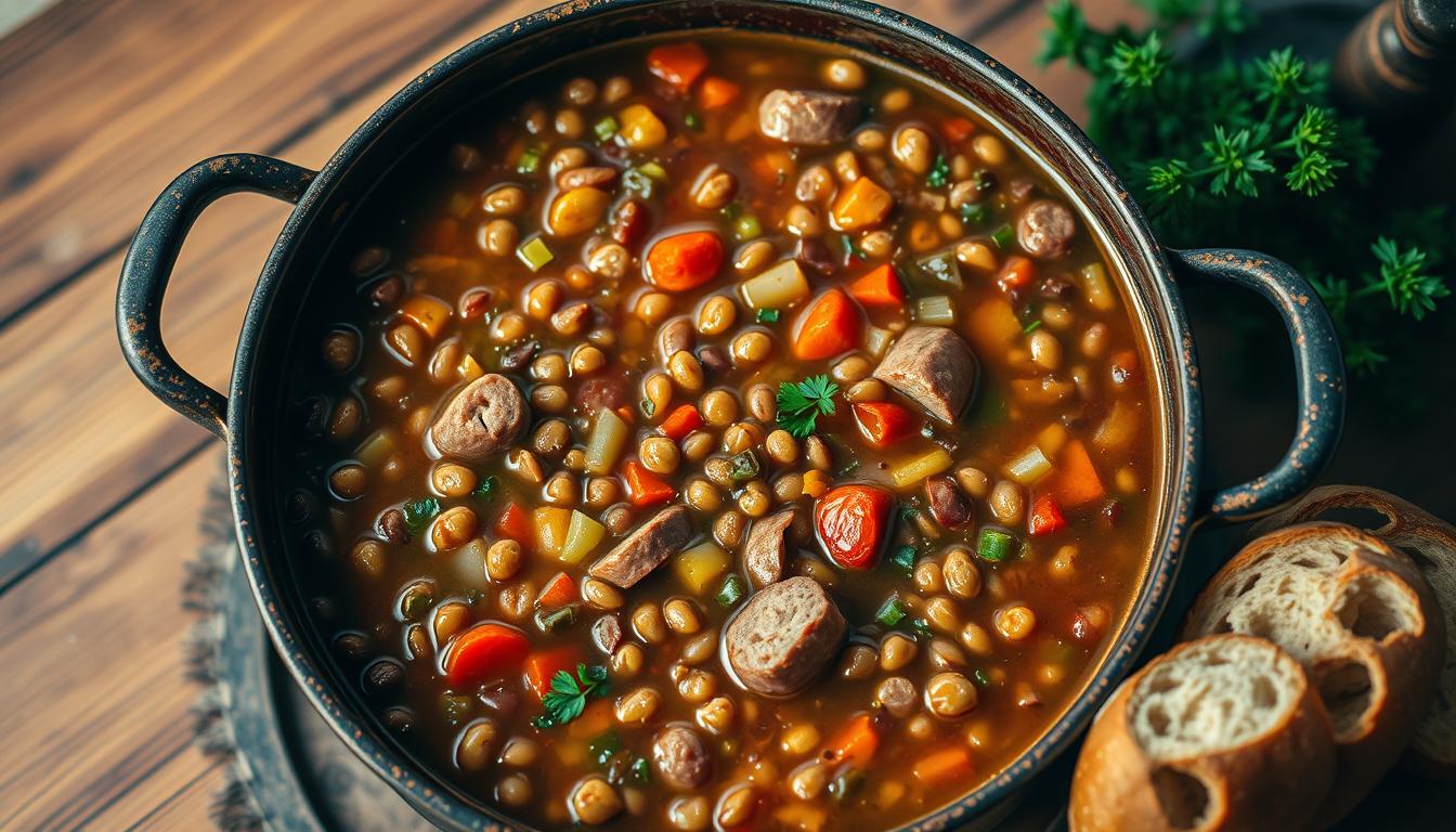 sausage lentil soup​